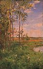 Walter Launt Palmer At the Edge of the Pond painting